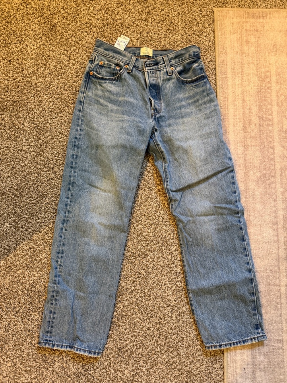 Levi's Light Blue Cropped Ankle Jeans